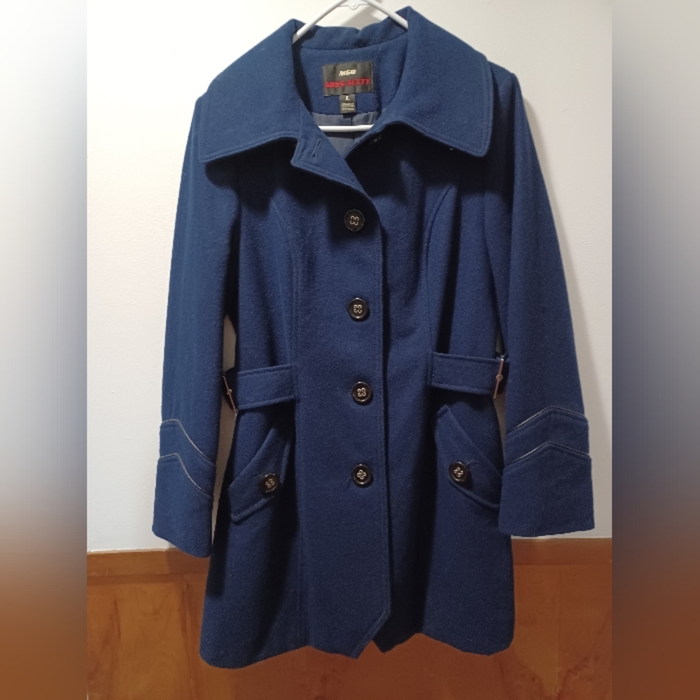 Navy Blue Wool Pea Coat